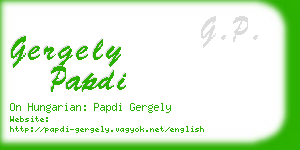 gergely papdi business card